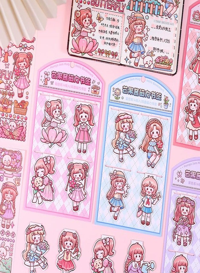DHAVAL Sticker Collection - Multicolor, Waterproof, Reusable Stickers for All Youth - Perfect for Journals, Diaries, Scrapbooks, and Creative Projects (Anime - Pack of 2) (Magnet - Pack of 4) - Image 2